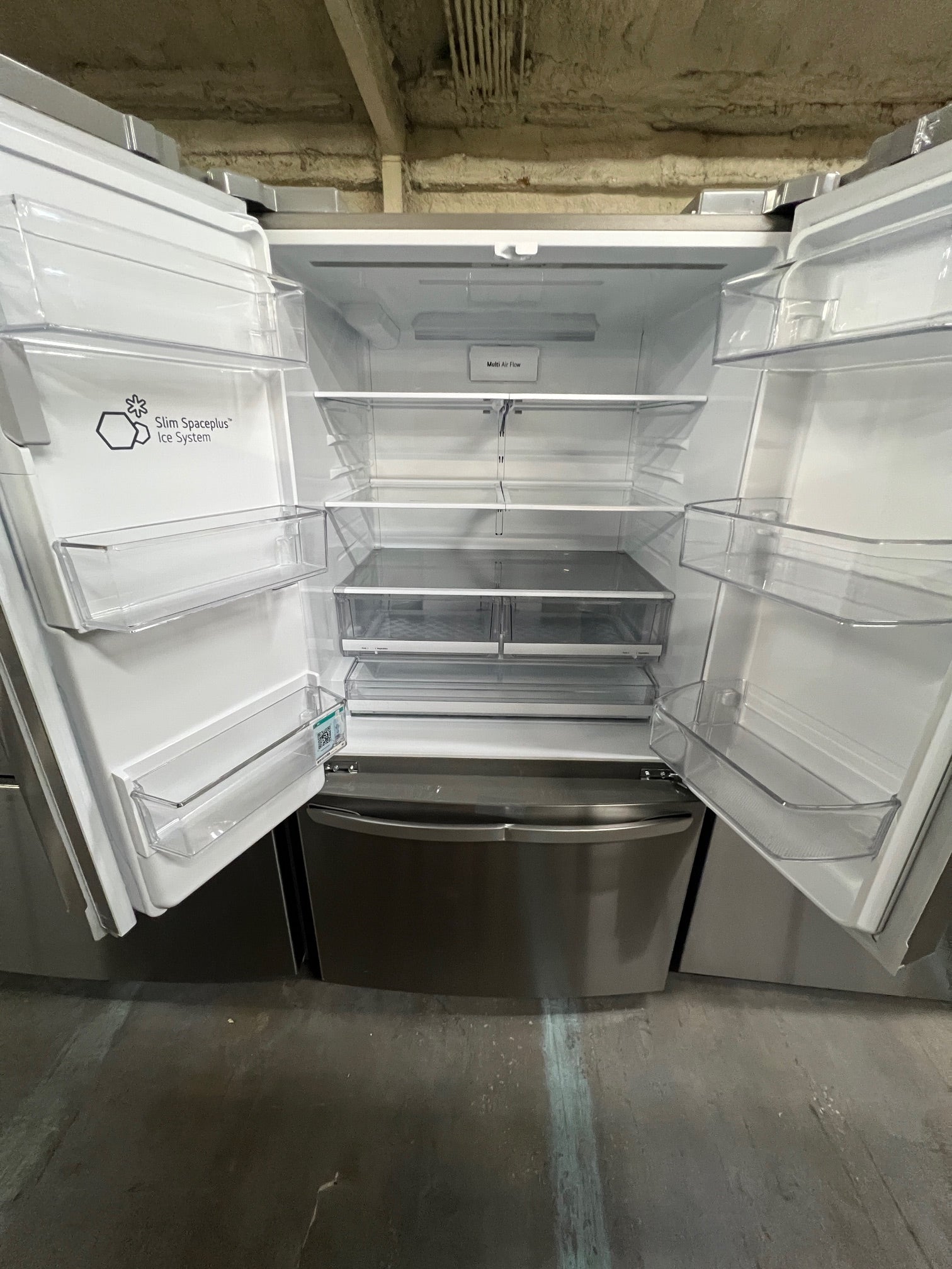 LG 27.7 Cu. Ft. French Door Smart Refrigerator with External Ice and Water Stainless Steel